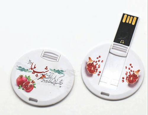 فلش مموری تبلیغاتی کارتی دایره کد v6